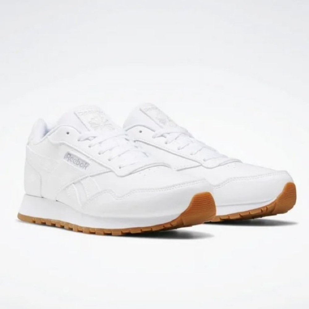 REEBOK Classic Harman Run Basketball Sneakers White Tan Gum Casual Women Size 7